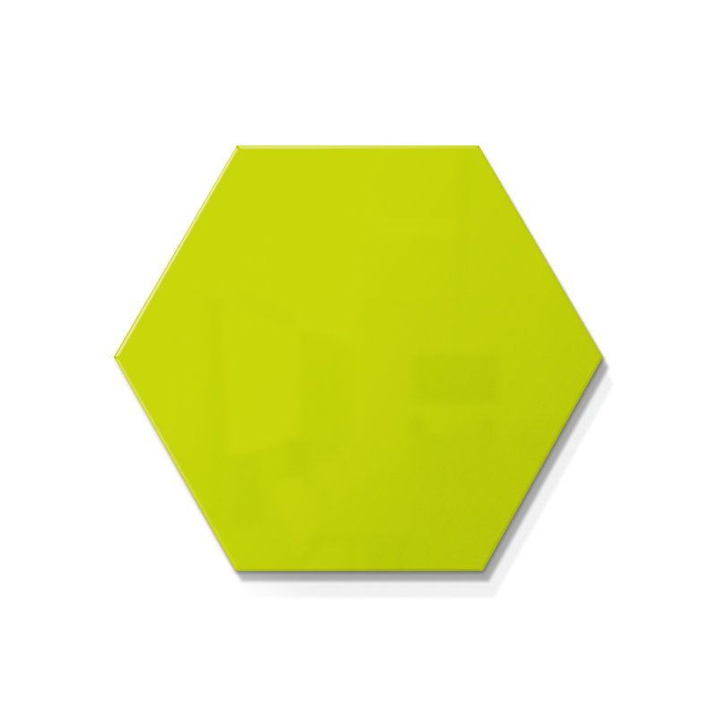 Tableau blanc magnétique mural Link Hex 18 po x 20,75 po, Vert