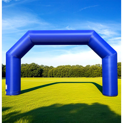 20FT Inflatable Archway with Built-in 150W Blower, Inflatable Start Finish Arch for Parties, 5K Races, School Sports, Outdoor Events & Commercial Advertising（Blue）