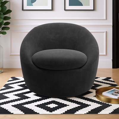 Fauteuil d'appoint pivotant en chenille Norell
