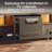 Brahma 71" W TV Stand with Electric Fireplace and LED Lights-92003199