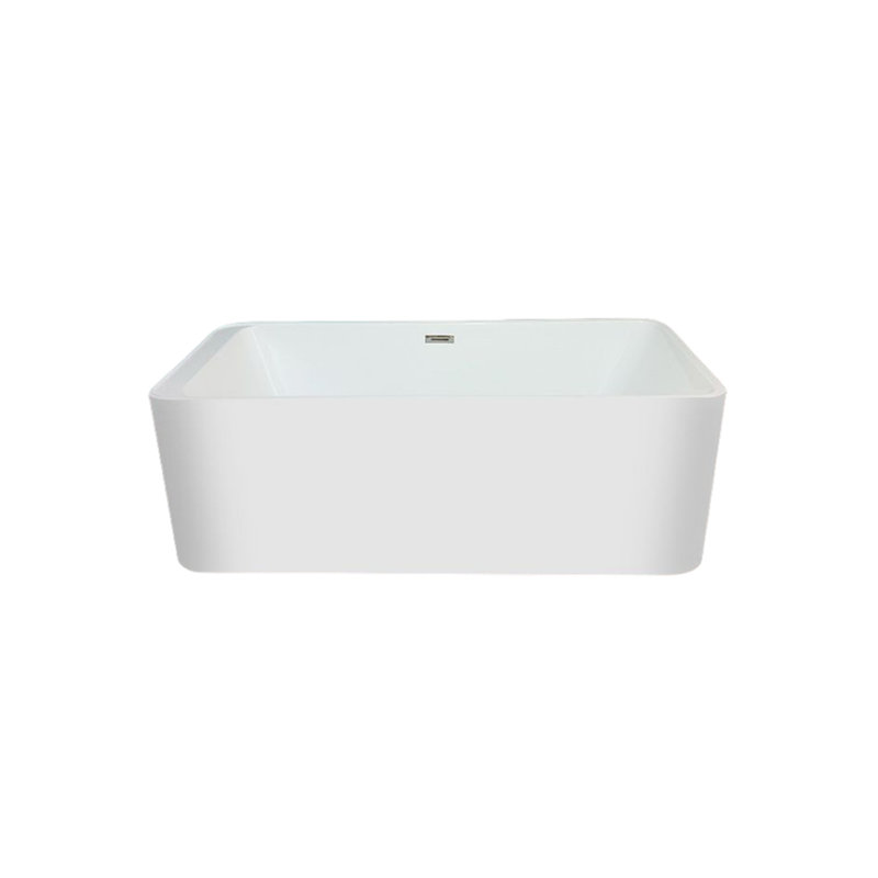 63'' W 23.2'' H Frameless Rectangle Tub & Shower Kit, White