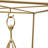 Modern Glam Gold Iron Candle Holder in Geometric Form – 21.5" for Neutral Home Decor & Dining Table Centerpiece