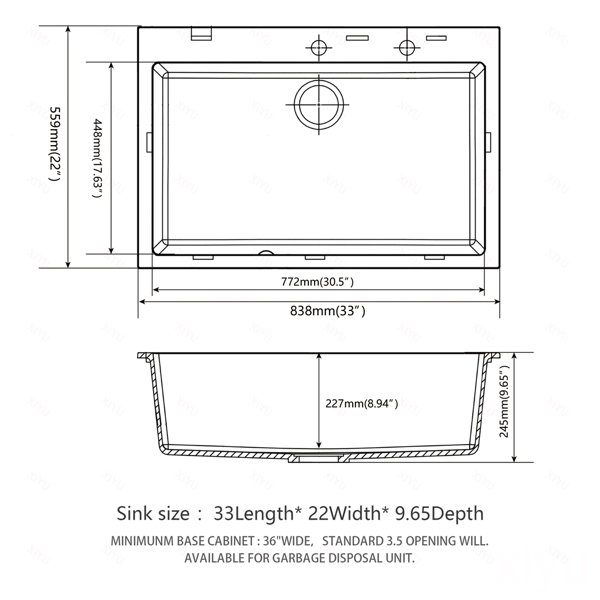 Dimensions du produit