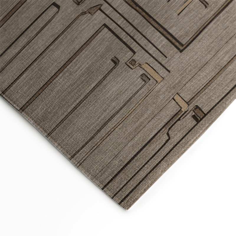 Tapis intérieur et extérieur ArtDeco, Rectangle 9 pi x 12 pi