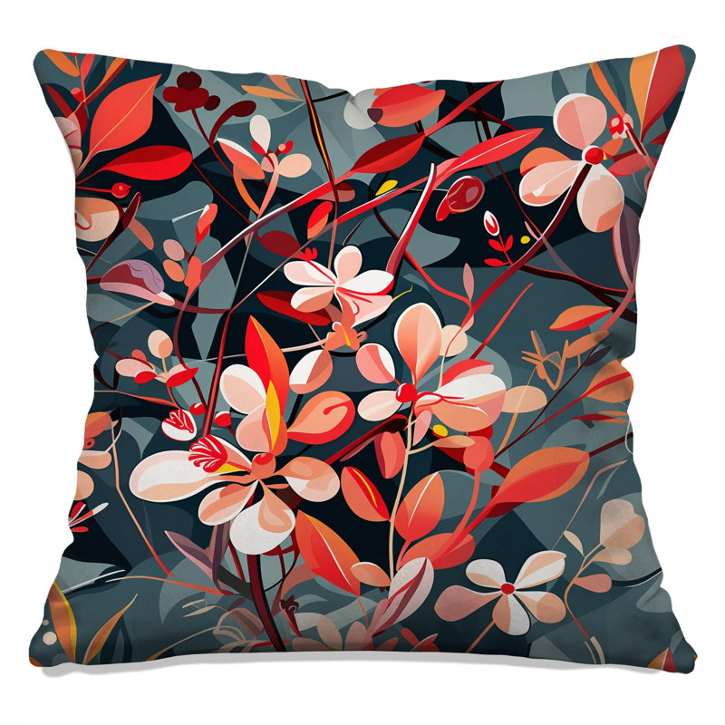 Coussin Floral, 16 x 16 inches