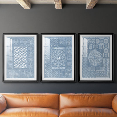 Elements for Design I  -Custom Framed  Premium Print W Matt - 3 Pieces