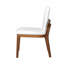 Ensemble de 2 chaises de salle à manger rembourrées en cuir et en cuir PU brillant