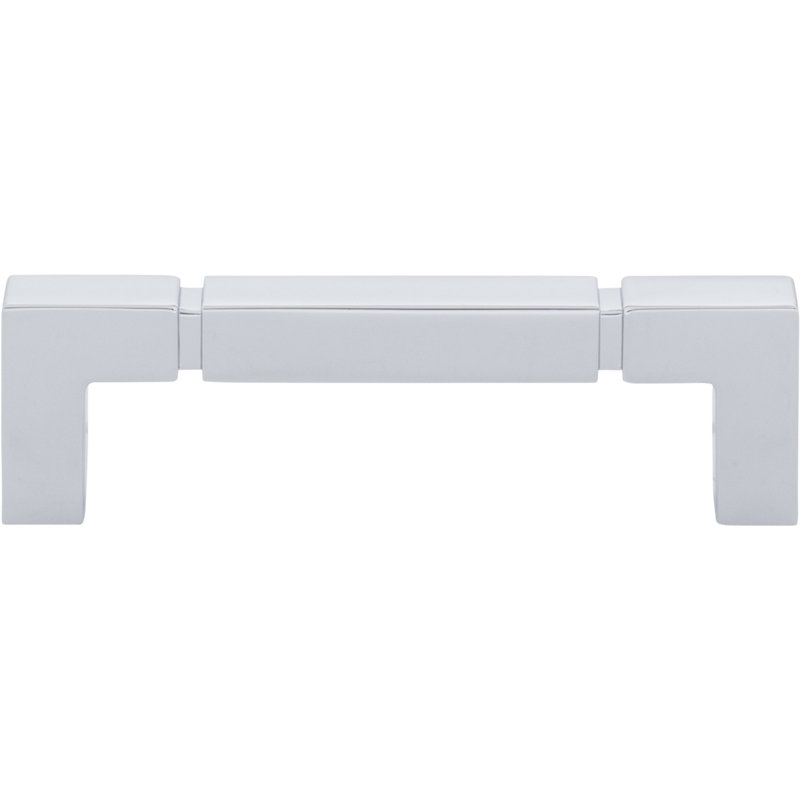 Langston Bar Pull, Polished Chrome, 3 3/4" Center To Center