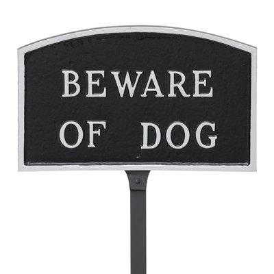 Enseigne « Méfiez-vous du chien »