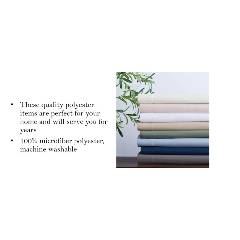 Green Twin/Twin XL Microfiber Duvet Cover Set