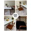 Petit tabouret rétro en bois massif