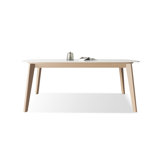 Picture color Rectangular Sintered Stone tabletop Dining Table