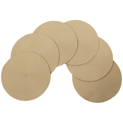 Marun Polypropylene Plastic Round Placemat