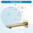Concealed Wall-Mount Bathroom Faucet,Brass Rough-in Valve Included-99180905
