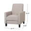 Fauteuil inclinable à dossier inclinable beige-242835243