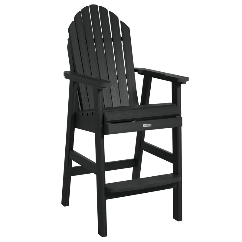 Tabouret de bar 29,25 po Caicos, Noir