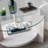 Modern Coffee Table, White, 29.5 x 15.7 x 29.5 inches | 100% Tempered Glass Top, 100% Solid Pine Wood Frame | Scandinavian Design, Stylish and Durable | Perfect for Living Room & Contemporary Spaces-1010205079-1010205078