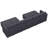 Ozeal 132.2'' Wide Oversized U-Shaped Corduroy Modular Sectional Storage Sofa Convertible Freely Combined L-Shaped Sleeper Couch-1667276387