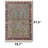 Caspian Blue And Ruby Vintage Rug