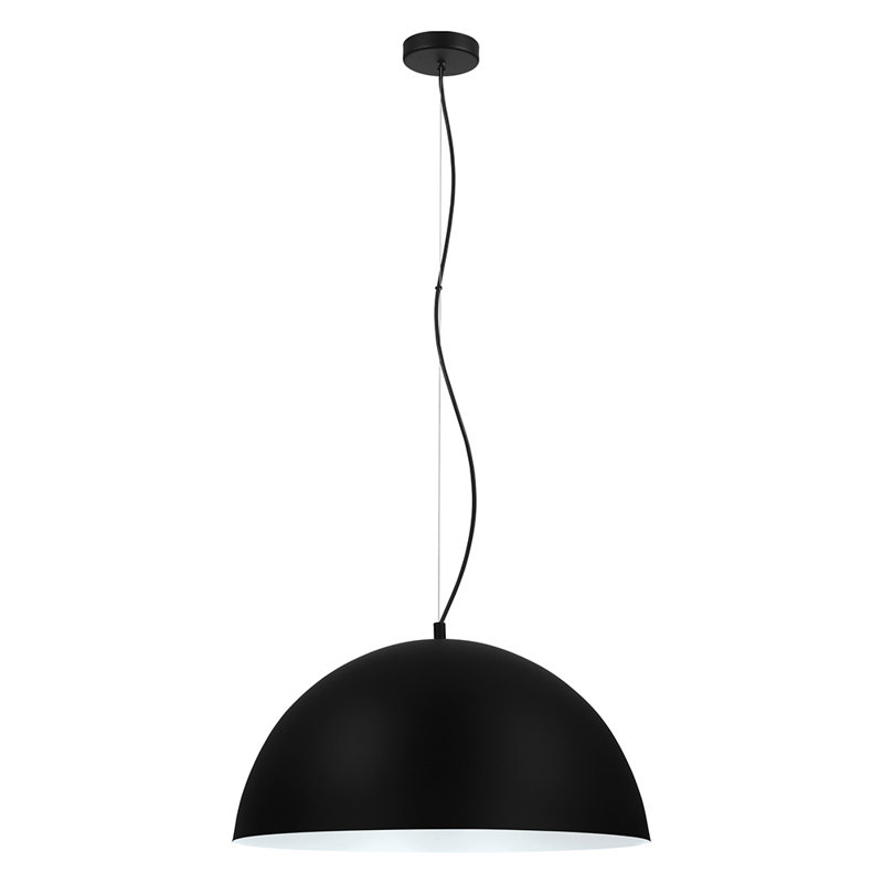 Ainslee 1 - Light Single Pendant, Black/White, 84.75" H x 11.75" W x 23.62" D