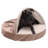 Faux Sheepskin Round Hooded Orthopedic Dog Bed-1941309780-1941309786