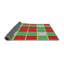 Tapis rouge/bleu marine à motifs-525779260