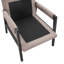 Fauteuil gris - Design moderne de style Mid-Century, revêtu de chenille, structure en bois stable, coussin amovible avec dossier, coussin de siège, magnifique-1869058142