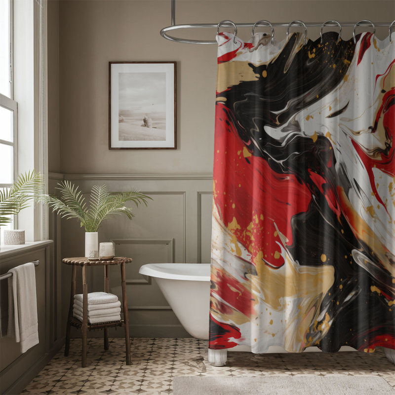Rideaux de douche Colorful Oils - Premium, H 74 po x l 71 po