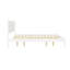 Lit plateforme en bois avec finition Mid-Century Eastern King