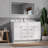 Disar 48" Double Bathroom Vanity Drawer With Carrara Quartz Top-side Splash&back Splash-110954379
