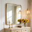 Miroir de salle de bain rectangulaire mural avec cadre en métal doré 24 x 32 pouces-894591488-941276475-941276487