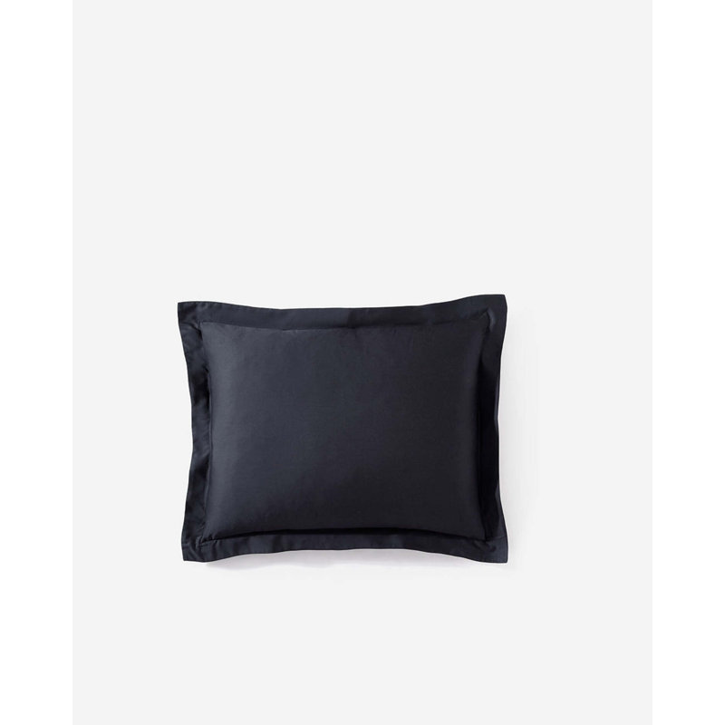 Natural Sham Set, Standard, Black