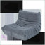 Fauteuil à billes en mousse à mémoire de forme pour adulte pour bureau à domicile | Gris | Mélange de polyester