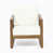 Beige Cushion/Teak Frame est en rupture de stock