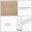 Bureau d'ordinateur avec tablettes de rangement et table de travail double-70478134