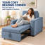 Upholstered Convertible Chair-1841467248