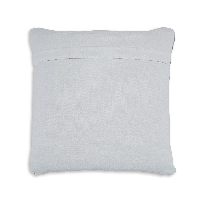 Sery 18" Blue and Green Geometric Polyester Throw Pillow Set