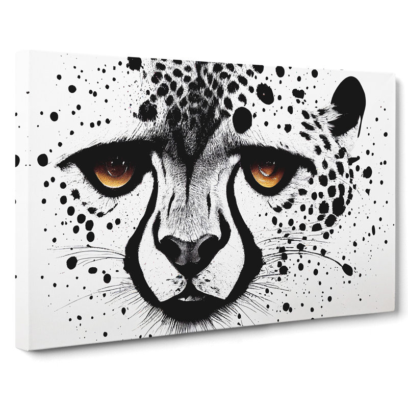 Cheetah Vol.2 Abstract - Wrapped Canvas Print, 40cm H x 60cm W x 3cm D