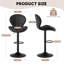Bar Stools Set of 2 Modern Swivel Bar Chairs, Barstools Counter Height with High Backrest Easy 3-5 Minute Assembly for Bar, Kitchen, Dining Room-269593247-509190431