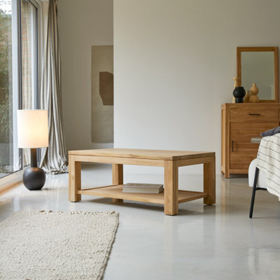 Solid Wood Four Leg Coffee Table