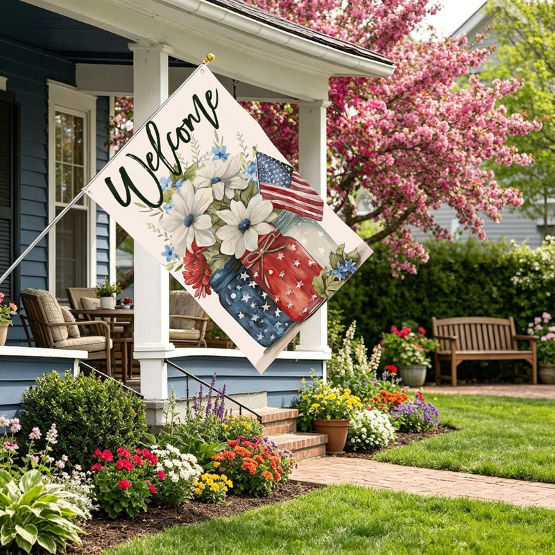Drapeau de jardin Patriotic Mason