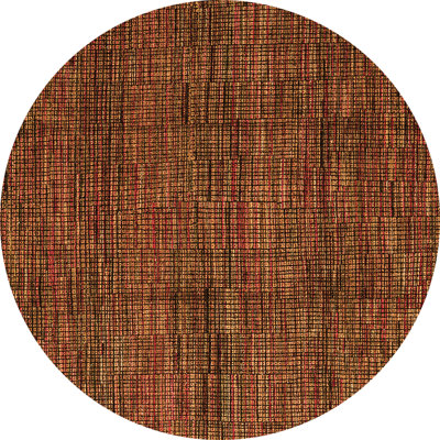 Tapis géométrique beige / rose / vert en laine tissé à la machine à motif géométrique Nazeeha
