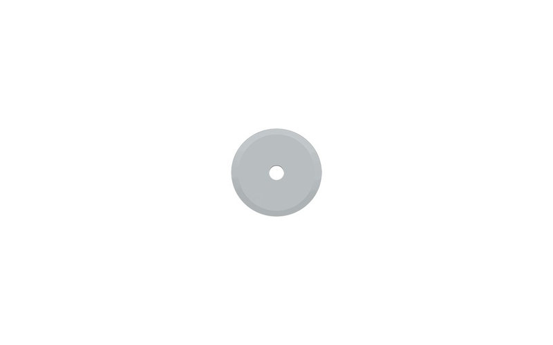 Metal Knob Backplate, Brushed Chrome