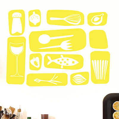 Kitchen Symbols Wall Sticker