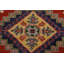 Tapis oriental en laine Kazak noué à la main 7 x 8 po