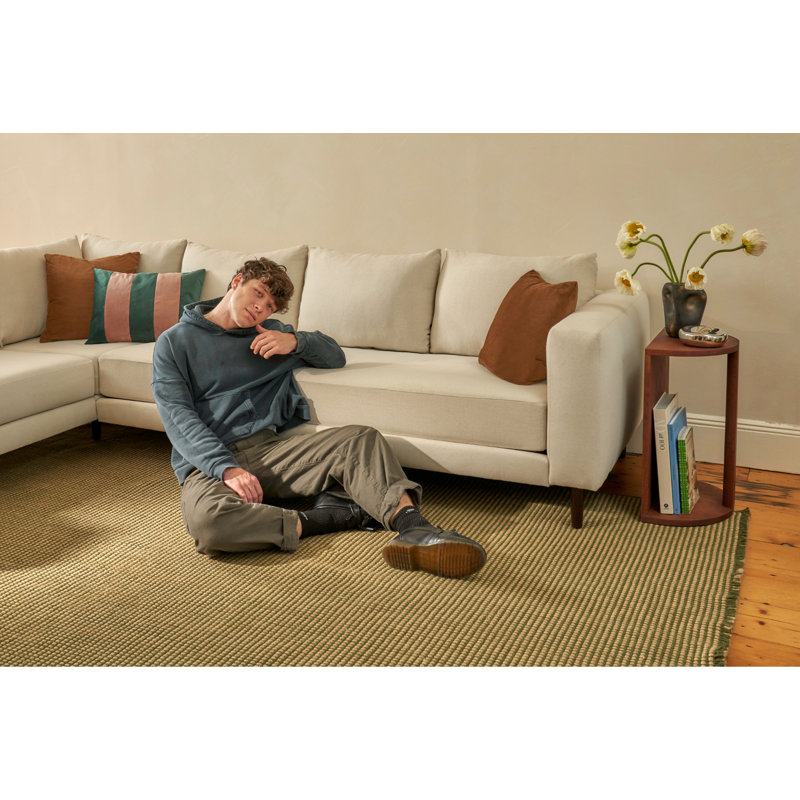 Essential 7-Seat Corner Sectional, Shadow Upcycled Poly, Natural