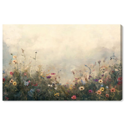 Art floral classique sur toile Wildflower Demure par Art Remedy