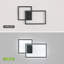 Minimalist Black Square Wall Light