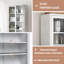 Armoire décorative avec portes à double vitrage