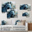 «Blue Horse Vibrant Blue Equine I», art mural cheval en acrylique-1693890375